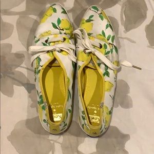 Kate Spade Pointed Toe Lemon Keds Sneakers